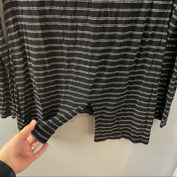 Hippie Rose Black and White Stripe Long Sleeve Small - Picture 2 of 5
